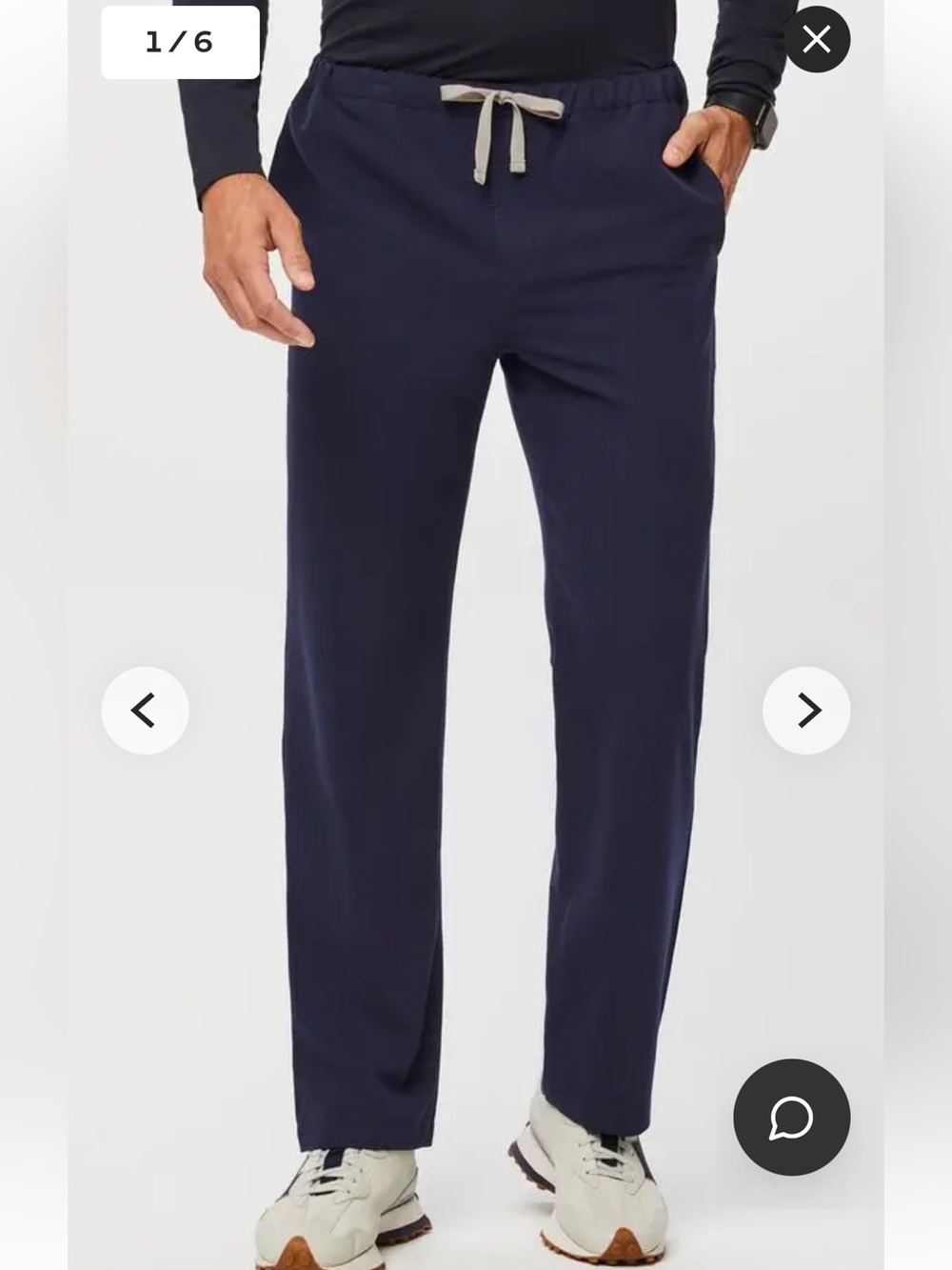 Figs NWT Pisco Basic Pants Navy Blue Sz XL